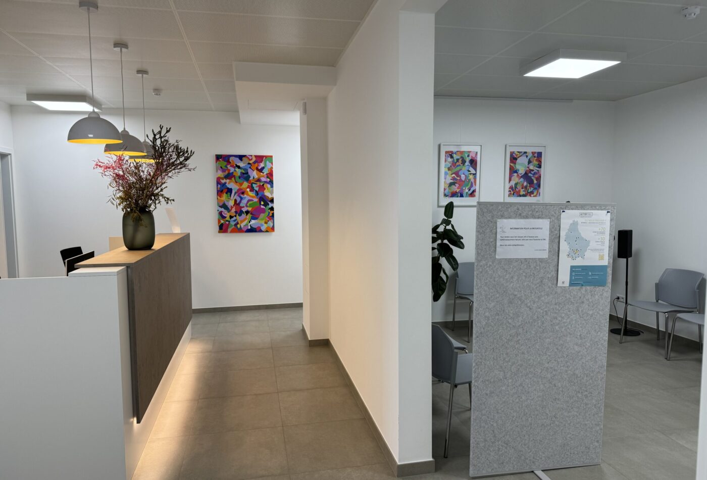 accueil et salle d'attente